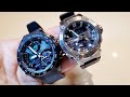 All BLACK Edifice VS the BEST G-Shock ever. (ECB900PB  vs GSTB200)