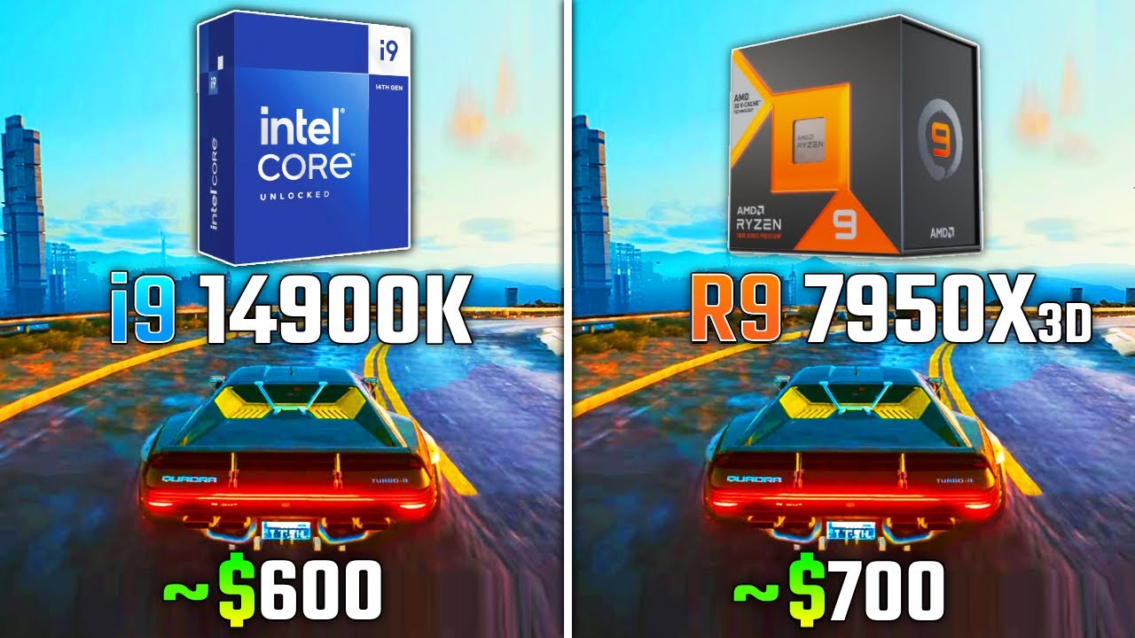 The Intel Core i9 14900K vs AMD Ryzen 9 7950X3D gaming shootout