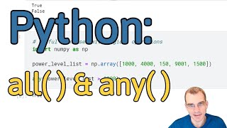 How To Use all() and any() in Python