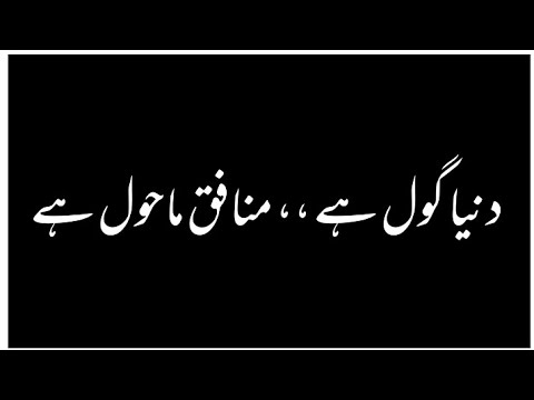 Dunya Gol Hai Munafiq Mahol Hai  Sheikh Faizi Poetry  Sheikh Faizi Attitude Poetry Status