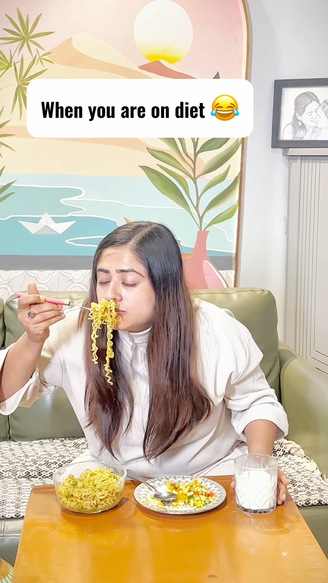 Kisko maggi pasand he?  #Shorts #littleglove #diettips #funny