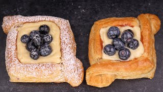 How to Make Delicious Blueberry Pastries @ChainBaker