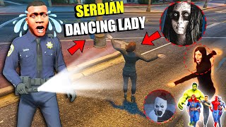Franklin and Avengers Fight with SERBIAN DANCING LADY and Save GTA5 ! (GTAV Avengers)