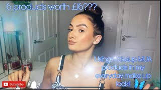 REVIEWING MUA MAKEUP IN MY EVERYDAY MAKEUP ROUTINE!! the most expensive product is £5!!!