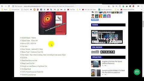 Walton Primo D9 Flash File  MT6739 8.1 Hang Logo Fix Customer Care File