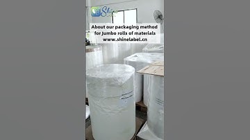 About our packaging methodfor jumbo rolls of materials #label #quality #shine #inventory #factory