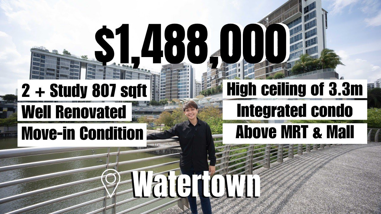 Watertown: Punggol Integrated Condo High Floor 2 Bedroom + Study Well Renovated Move in Condition