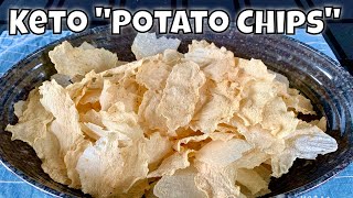 Keto 'Potato Chips'  Dehydrated, Crispy, Delicious Jicama Chips