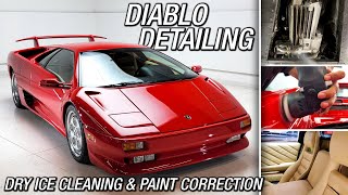 F1 Driver owned! Dry Ice Cleaning & Detailing Mario Andretti's Lamborghini Diablo
