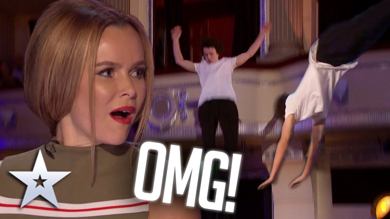 EXTREME free runner’s stunt almost ends in DISASTER! I Audition I BGT ...