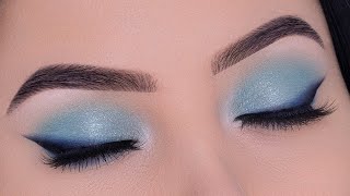 get the look flawless soft blue eye makeup smokey eyeliner