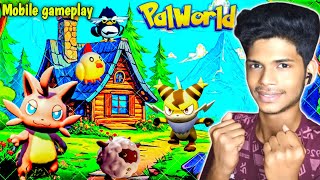 I BUILD A HOUSE FOR MY POKEMON GANG| PALWORLD MOBILE GAMEPLAY #4