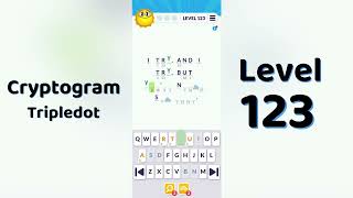 Cryptogram Tripledo Level 123 Solutions 🧩 | Logic Puzzle Game | Mini Boss