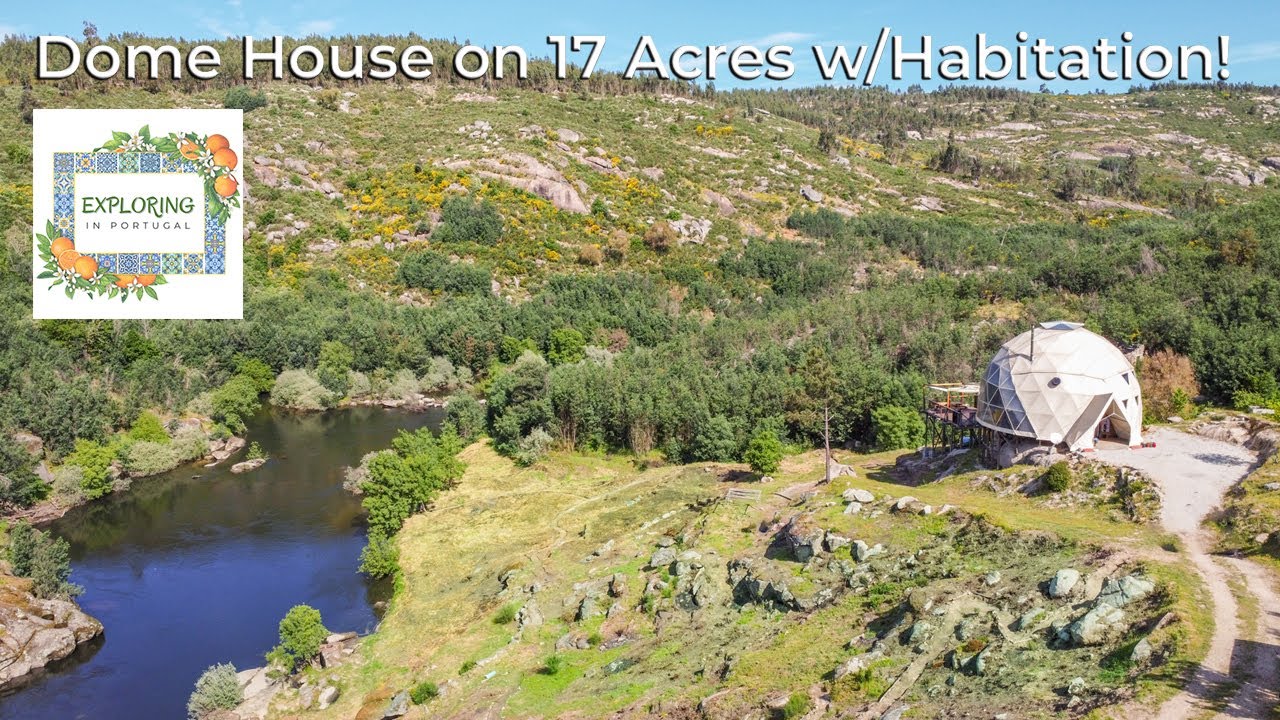 €495,000 Unique Dome House on 17 Acres | Habitation License | Central Portugal Home For Sale