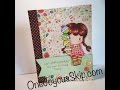 Video Tutorial- Paper Piecing and Coloring Feat. C.C. Designs &quot;Cupcake Birgitta&quot;