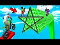 SHINCHAN AND FRANKLIN TRIED THE IMPOSSIBLE STAIRS PUZZLE PARKOUR CHALLENGE GTA 5 GAMEPLAY 