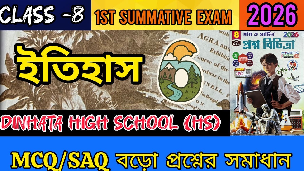 RAY AND MARTIN QUESTION BANK CLASS 8 HISTORY |Model 6||page 263|1st summative exam