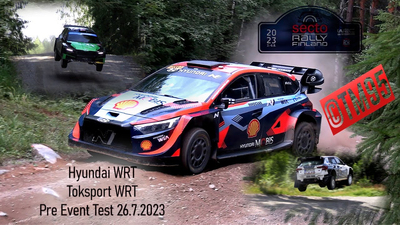 Secto Rally Finland 2023 Test's / Hyundai WRT / Toksport WRT / ACTION ...