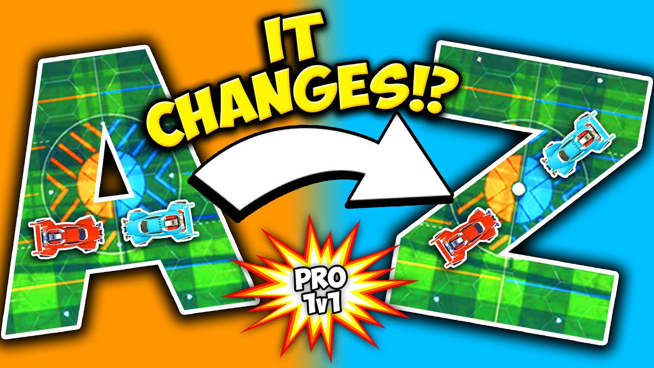 Pro Rocket League, but the field transforms from A to Z