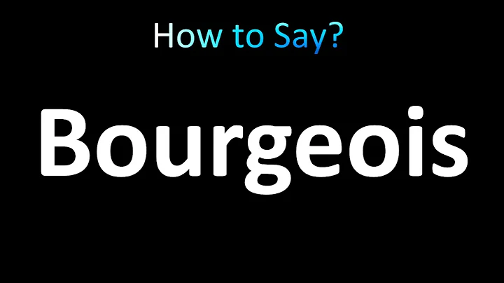 How to Pronounce Bourgeois (correctly!)
