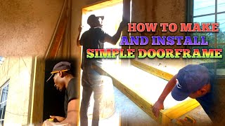 How to Make and Install Simple Door Frame DIY Project