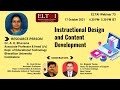 ELTAI Webinar 73: Instructional Design and Content Development Dr. A. R. Bhavana