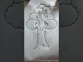 Beautiful Tree Drawing 🌳#TreeDrawing#drawing #art #shortsfeed #shorts