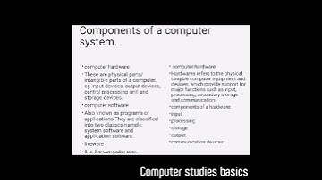 Fundamentals of computer studies