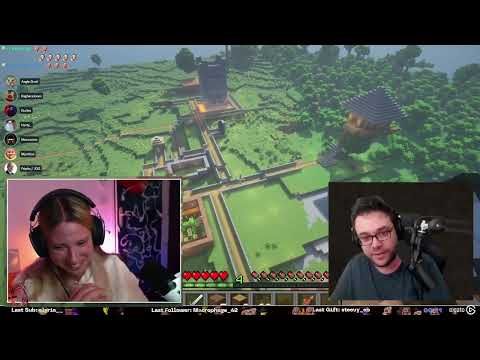 Baghera Jones découvre le chateau en bouse d'Antoine sur Minecraft