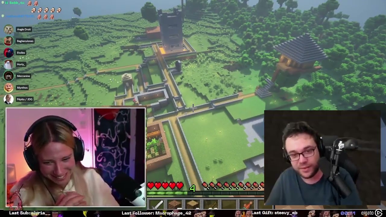 Baghera Jones découvre le chateau en bouse d'Antoine sur Minecraft