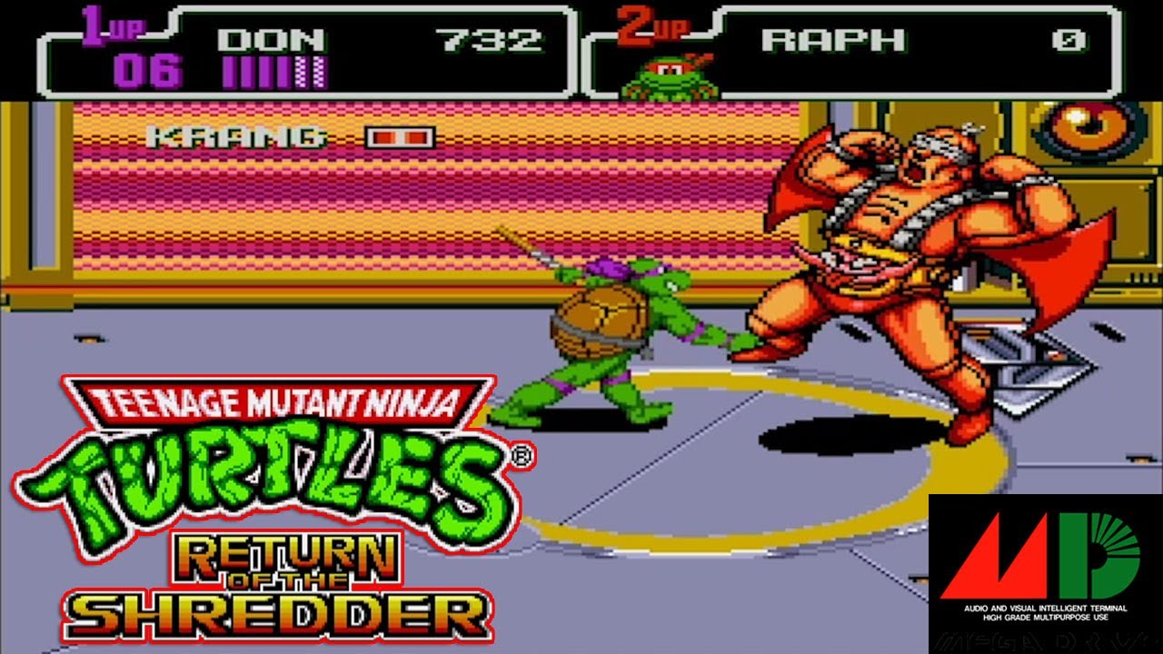 MD T.M.N.T. リターン オブ ザ シュレッダー / Teenage Mutant Ninja Turtles Return of the  Shredder - Full Game