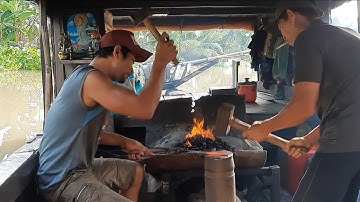 chỉ có miền tây mới có Lò Rèn độc lạ nhất Việt Nam trên sông nước