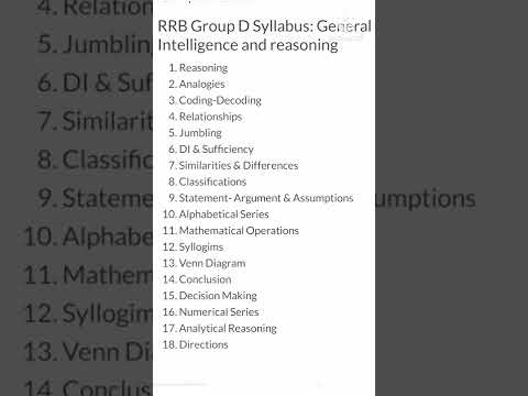 #RRB #Group D