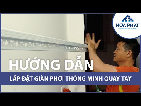 Video [HƯỚNG DẪN] Lắp đặt giàn phơi thông minh quay tay... - youtube
