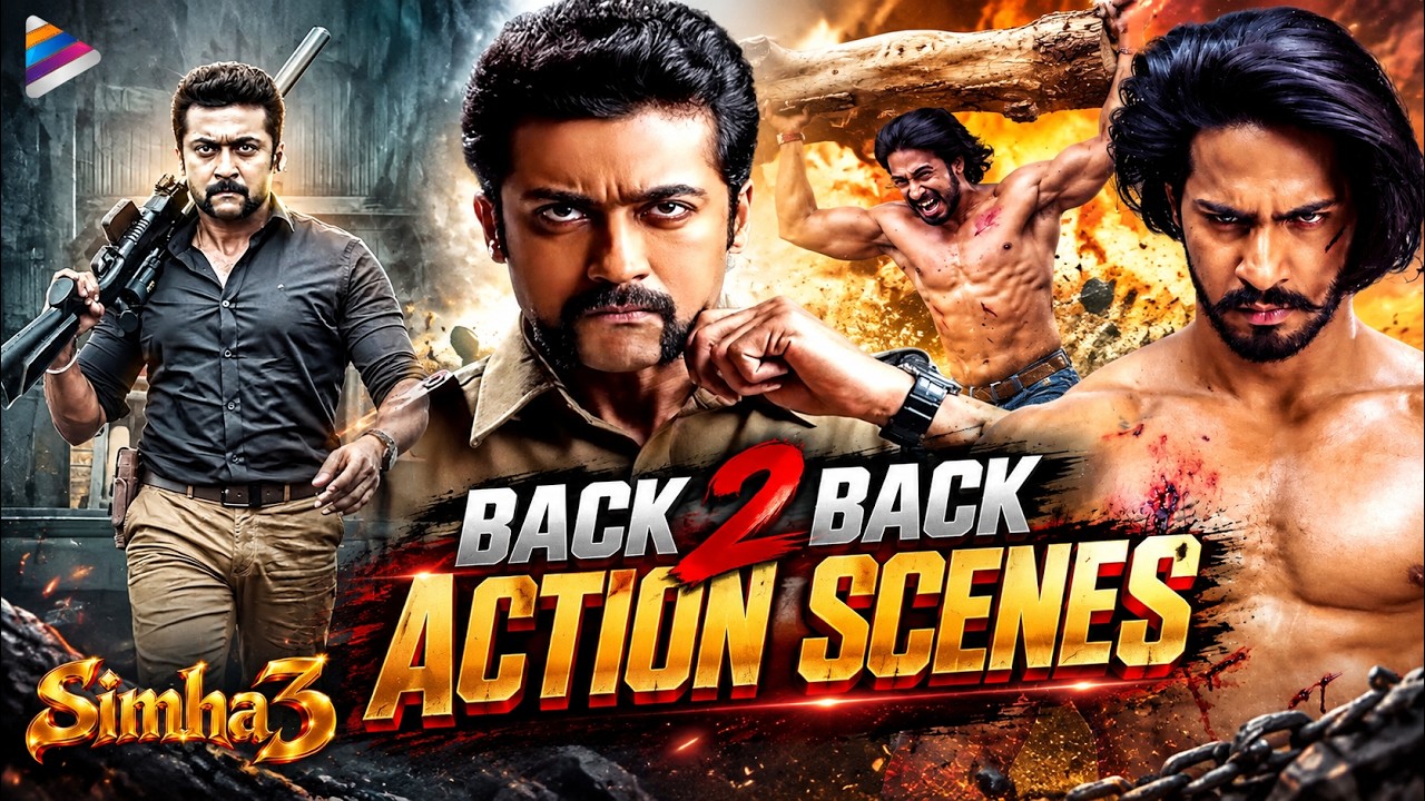 Simha 3 Back To Back Action Scenes | Suriya | Anushka Shetty | Thakur Anoop Singh | TFN