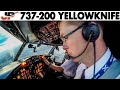 Piloting Boeing 737-200 from Yellowknife to Edmonton