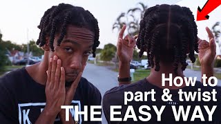 HOW TO TWIST YOUR OWN HAIR BY YOURSELF AT HOME! by DayTodayMarv 471 views 3 years ago 9 minutes, 29 seconds