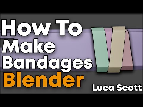 How To Wrap Bandages Around A Mesh In Blender!