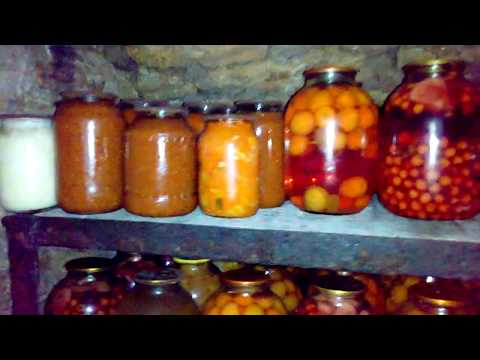 Погреб в деревне.Заготовки на зиму.