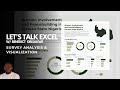 How to Build a Professional Survey Dashboard in Excel | Masterclass
