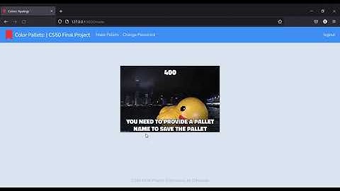 CS50 Final Project - Color Pallets by Dibakash