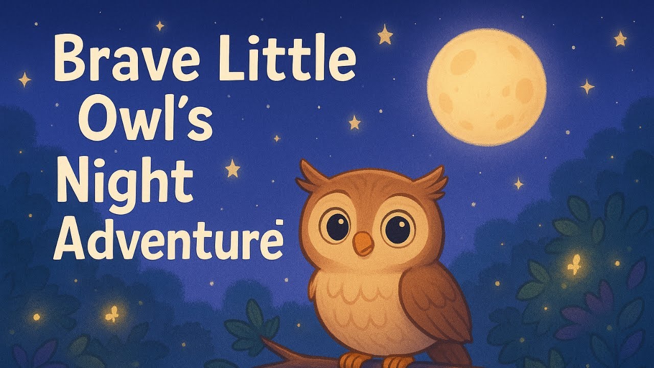 Brave Little Owl’s Night Adventure 🦉 | Bedtime Story for Kids | Soothing Nighttime Tale