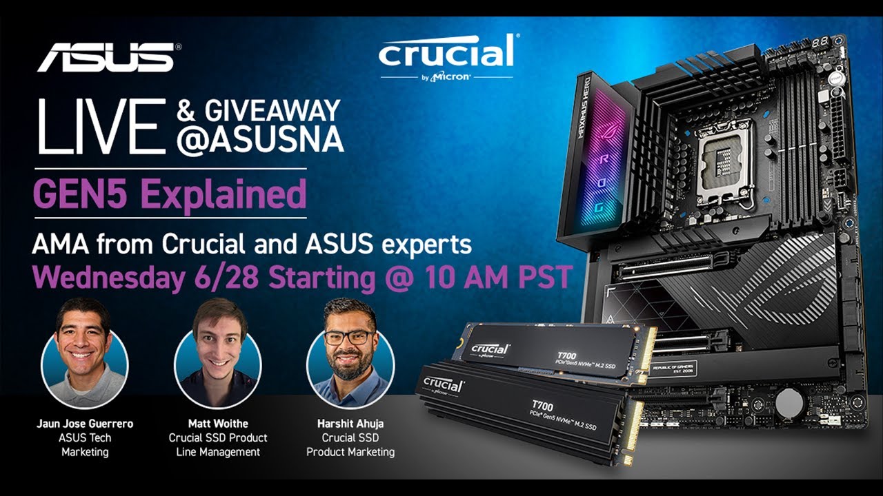 Next Gen PCIe Gen 5 NVMe M.2 SSDs Explained with @crucial & ASUS