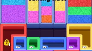Color Sand : Fill The Blocks Level 89 Walkthrough Solution