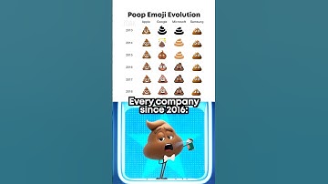 Poop emoji evolution 💩