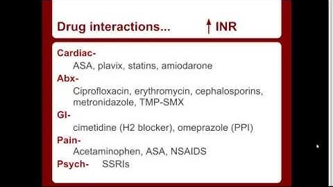 Warfarin reversal:  "EM in 5"