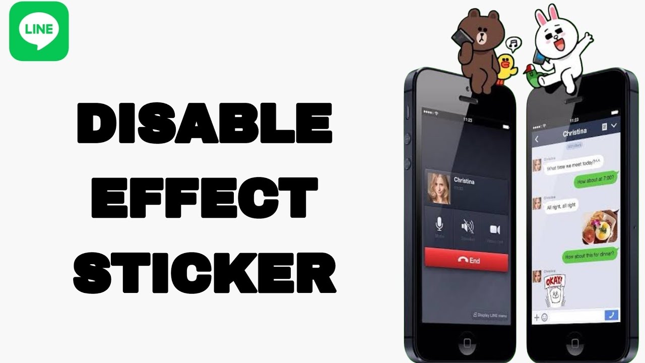How To Disable Effect Sticker On Line App | Step By Step - YouTube