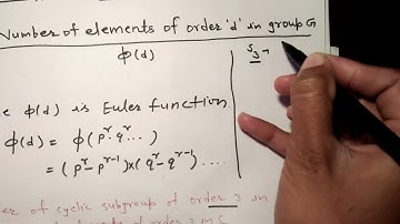 Number of Cyclic Subgroups of order 