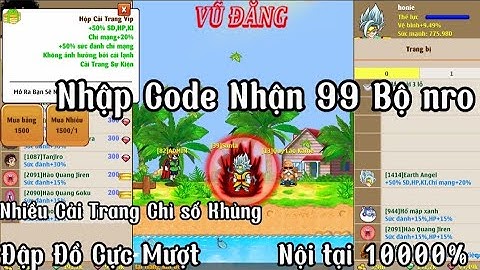 Nro Lậu _ Trải Nghiệm Sever Test Nhiều CT Chỉ số Khủng Nhập Code Nhận 99 Bộ Nro Đập Đồ Cực Mượt