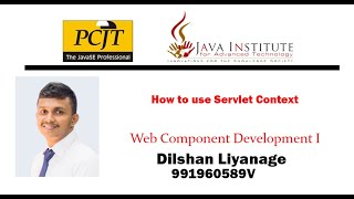 How to use Servlet Context